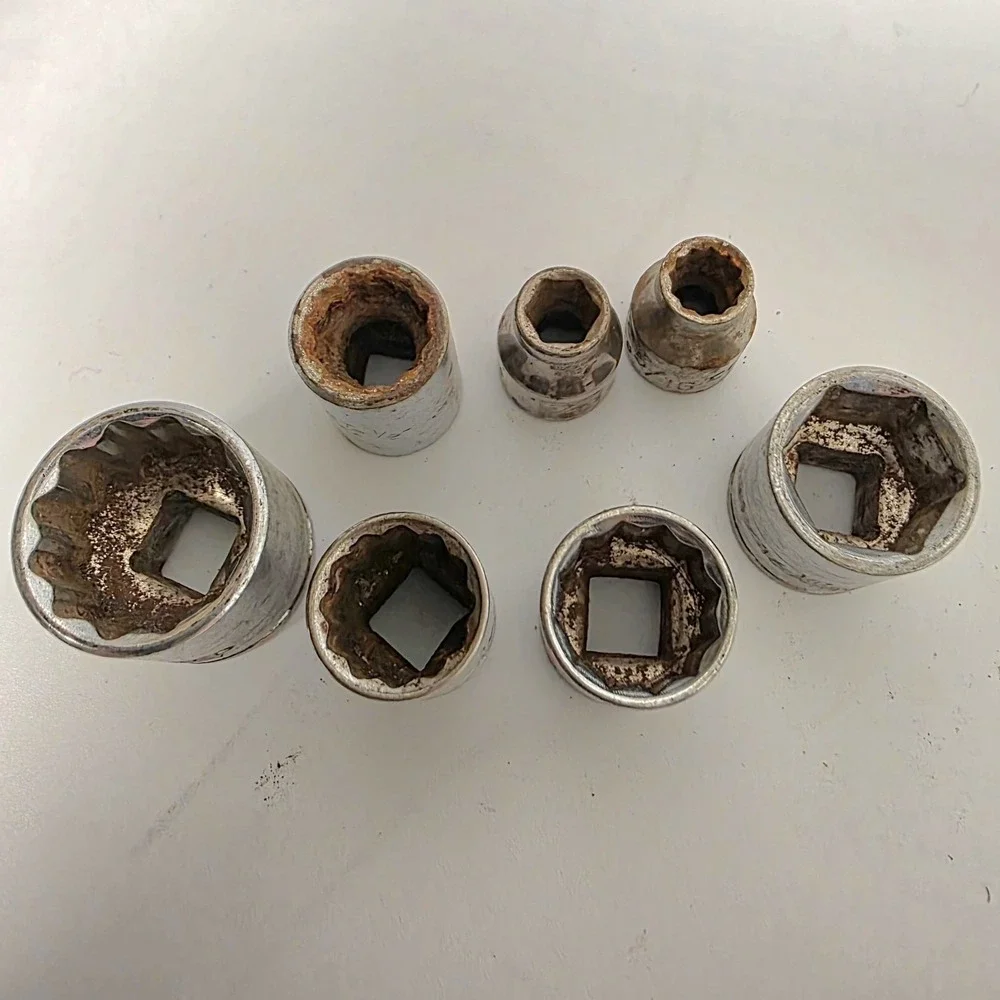 Used Various Shallow Sockets Assorted Sizes *See Pics For‎ List #988
